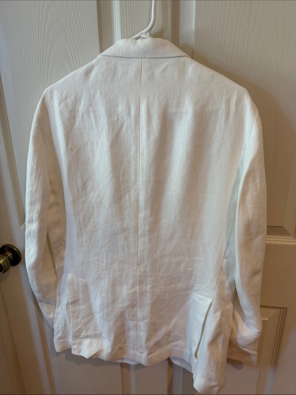 Todd Snyder White Linen Blazer with Gold Buttons Sz 40S.  SEE PICTURES. - Picture 5 of 11